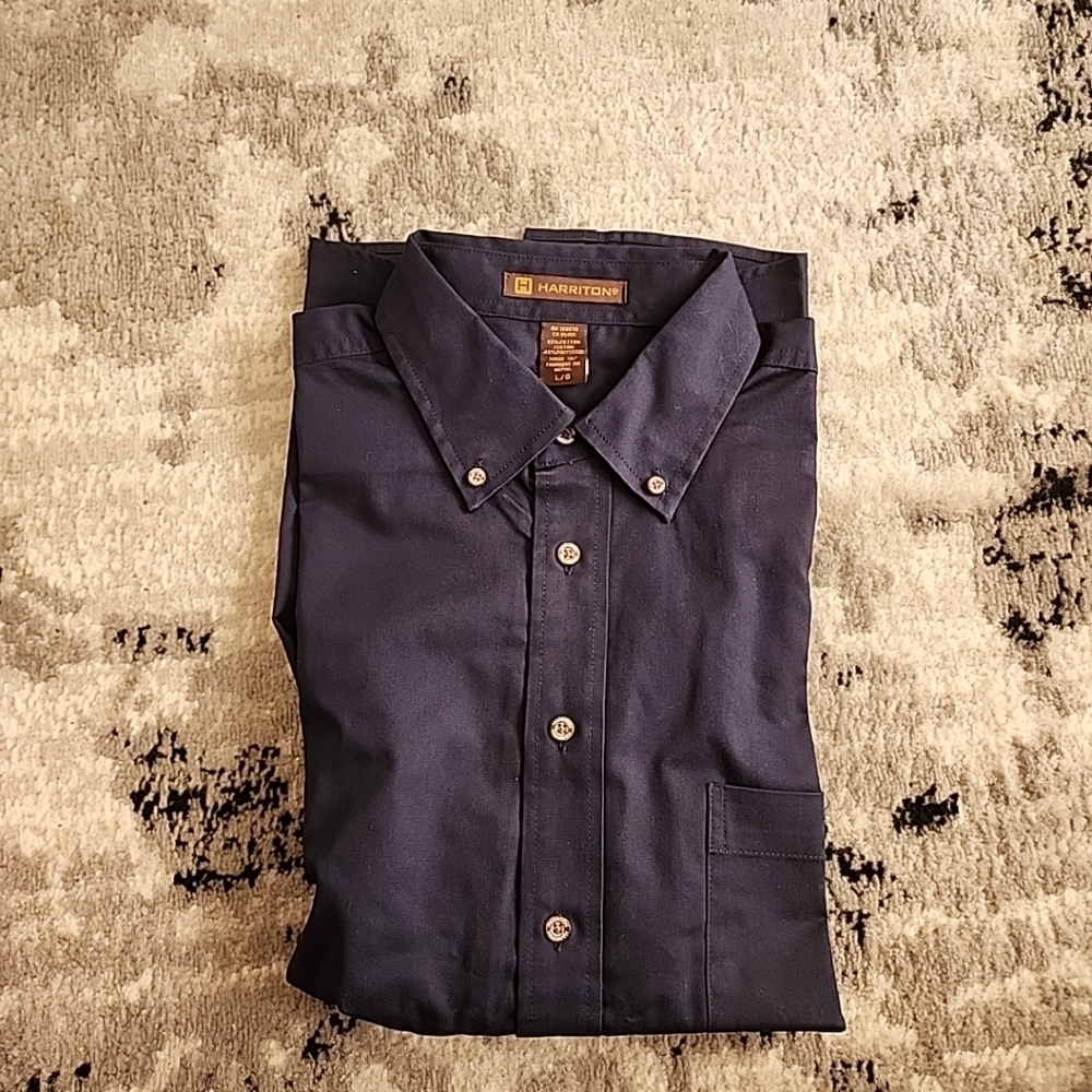 P2 - NWOT Harriton Black Shirts Large